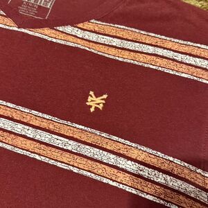 Y2K Zoo York Small Logo Striped Skater T-Shirt XLarge